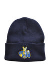 Navy Cuffed Beanie - Mascot Logo